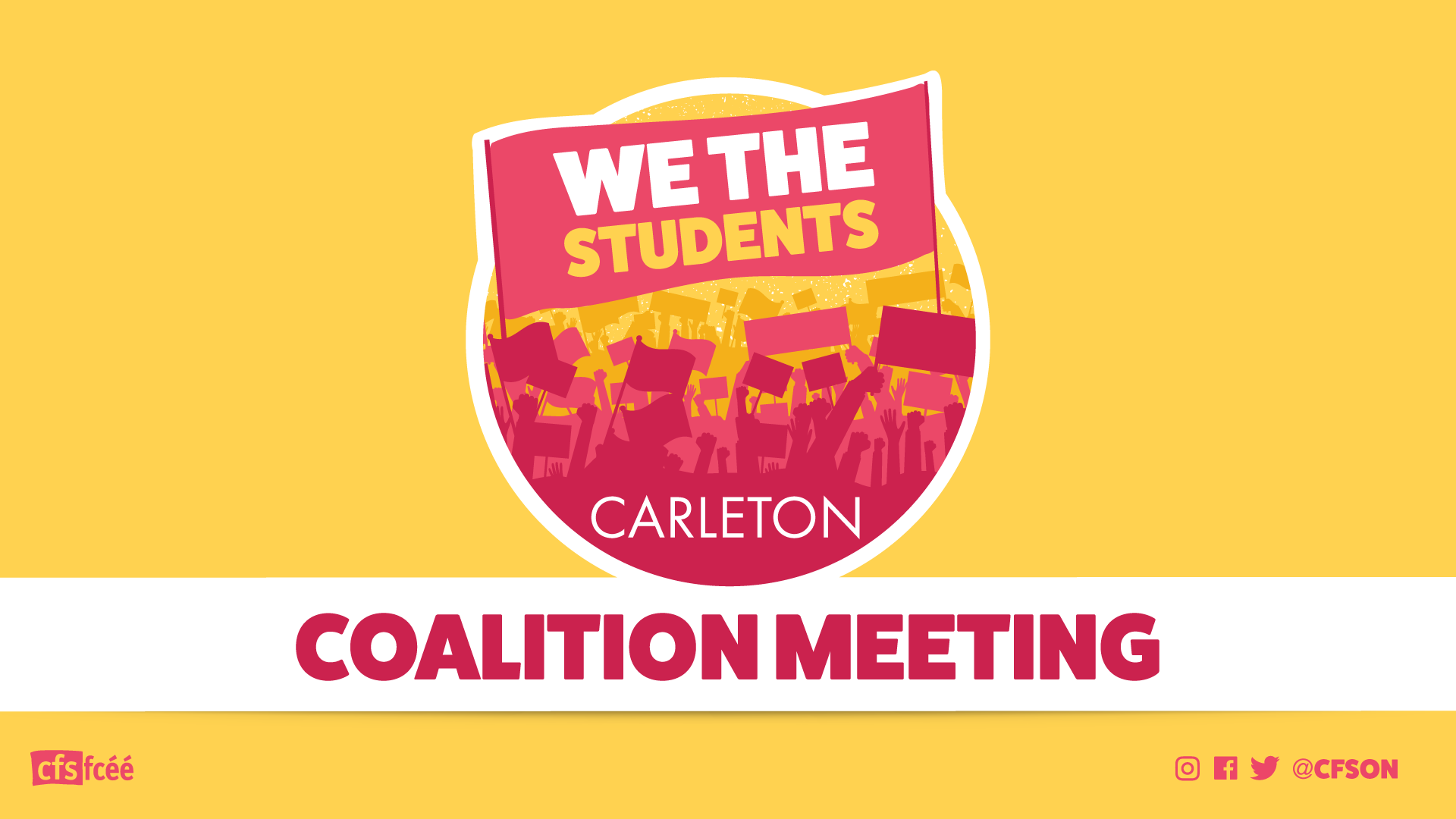 Carleton University Campus Coalition Meeting: March 14th